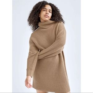 Aritzia Wilfred Montpellier Sweater Dress. Gold Camel size XXS.